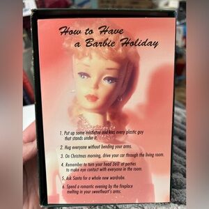 Vintage BARBIE Boxed Holiday Christmas Cards Hallmark 1996